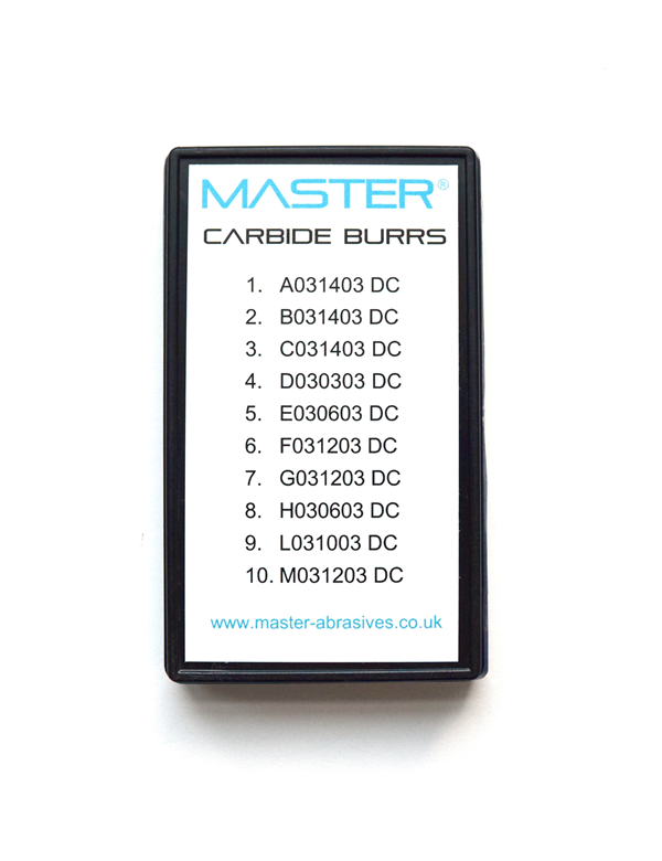 Carbide Burr Kit 3mm shank Double Cut 10-piece